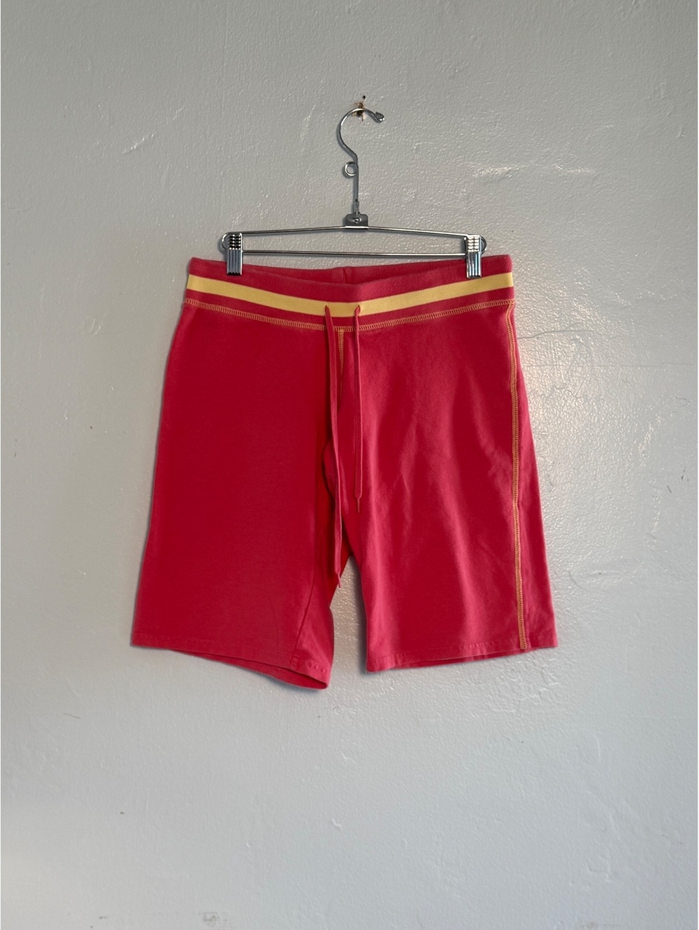 Xhilaration Red Sleepwear Shorts with Yellow Stripe Detail, Size S